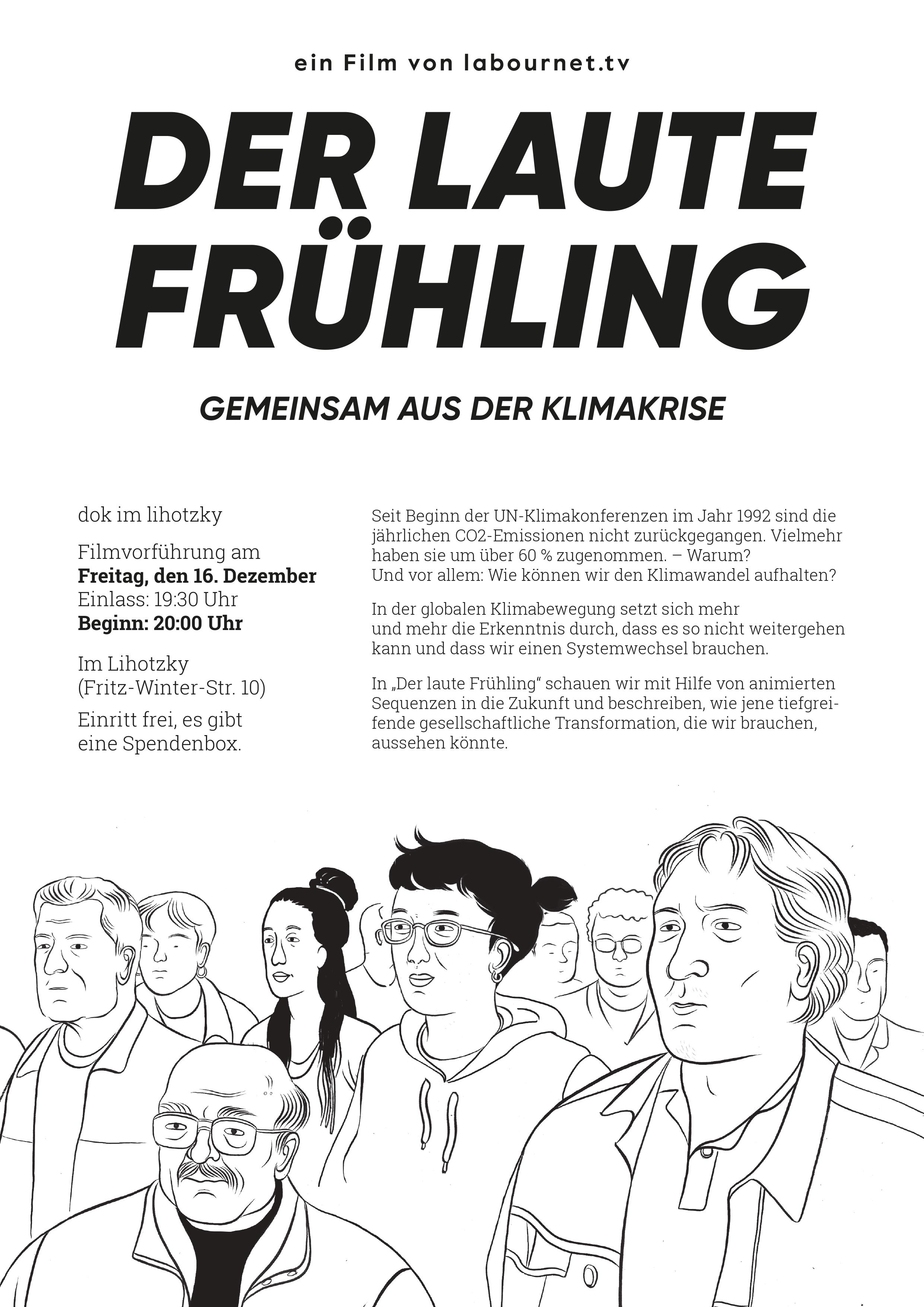 Plakat für die Veranstaltung